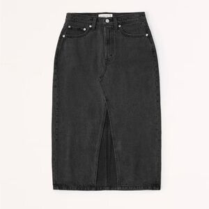Abercrombie & Fitch Dark Gray High-Rise Denim